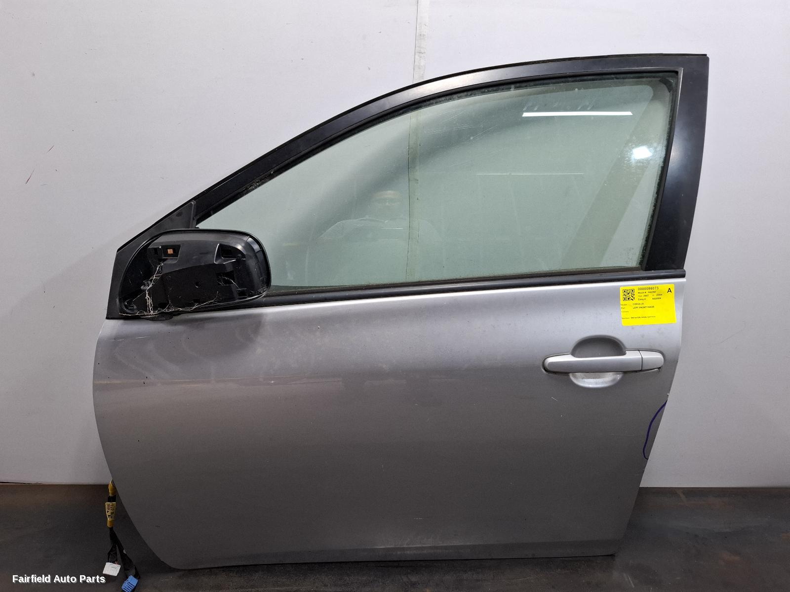 2007-2013 Toyota Corolla Left Front Door