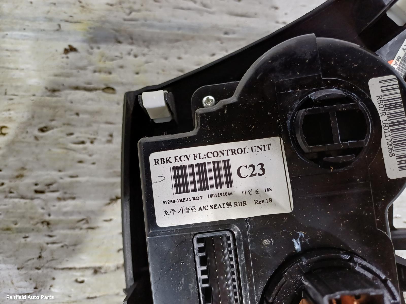 2011-2019 Hyundai Accent Heater Ac Controls