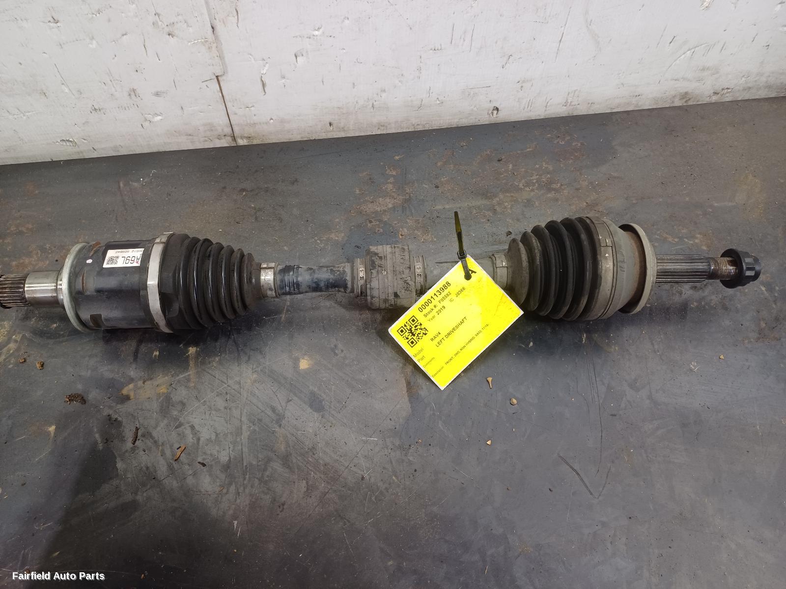 2018-2025 Toyota Rav4 Left Driveshaft