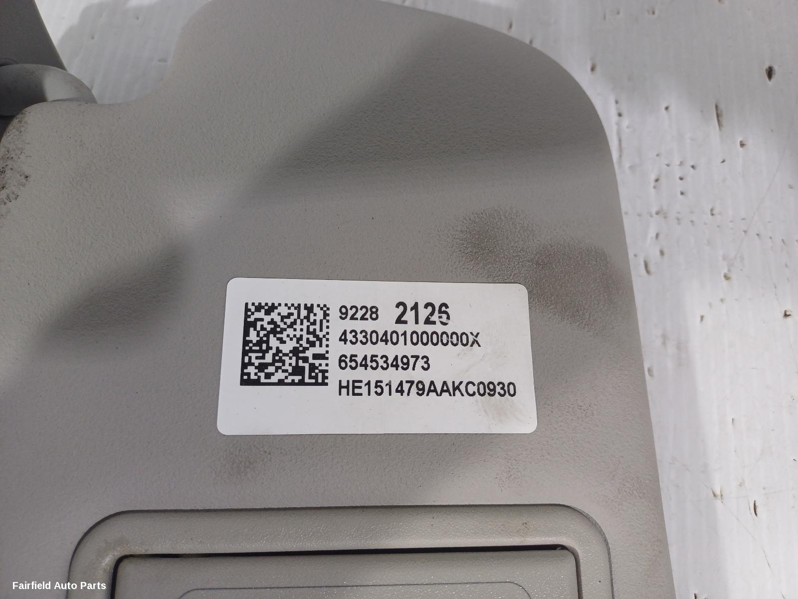 2013-2017 Holden Commodore Sunvisor