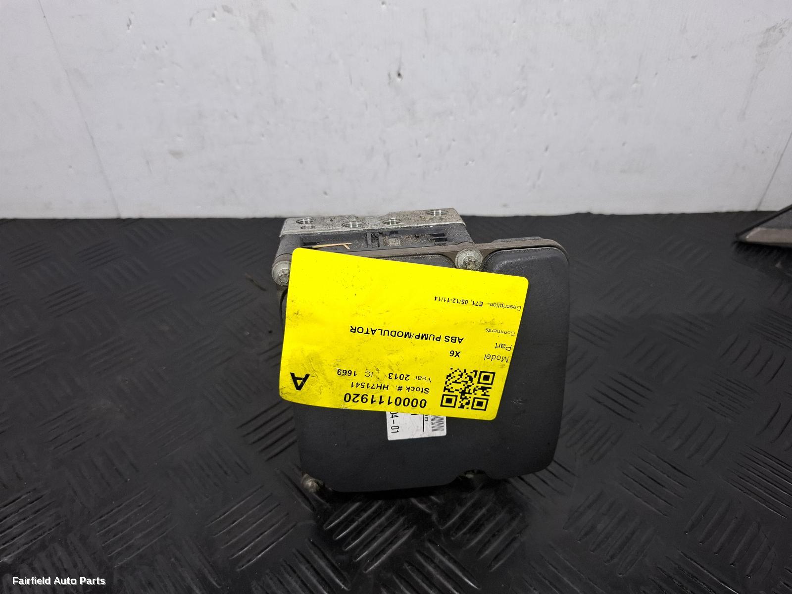2012-2014 Bmw X6 Abs Pump Modulator