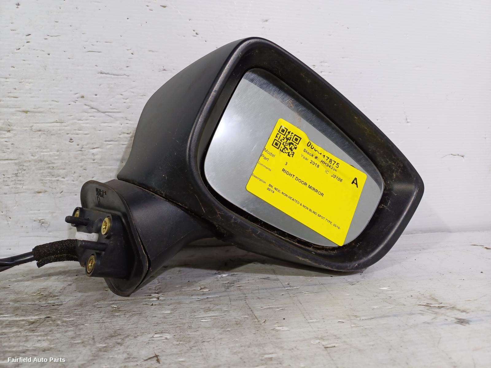 2016-2019 Mazda 3 Right Door Mirror