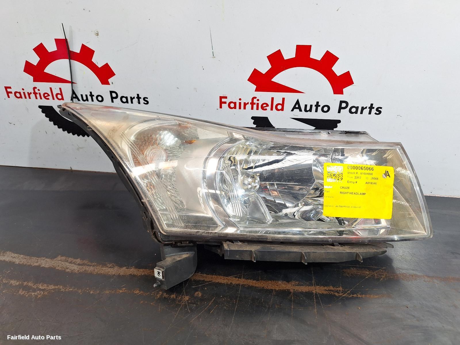 2015-2017 Holden Cruze Right Headlamp
