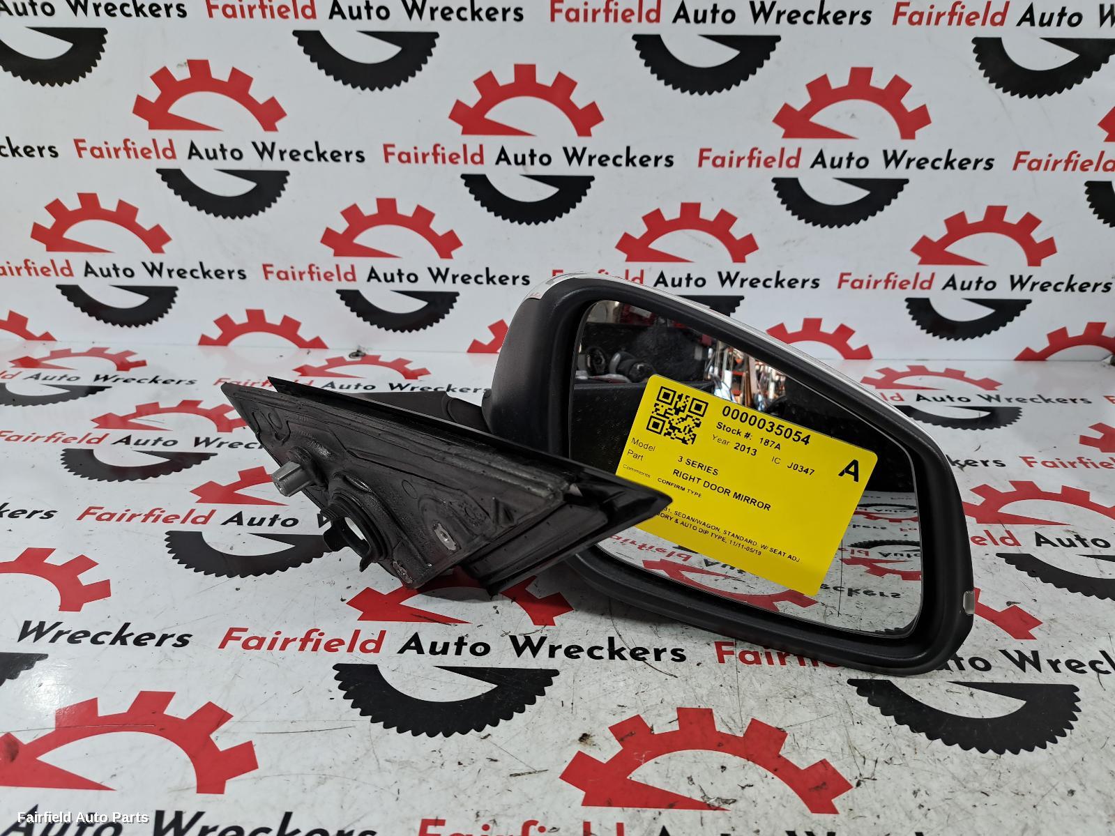 2011-2019 Bmw 3 Series Right Door Mirror