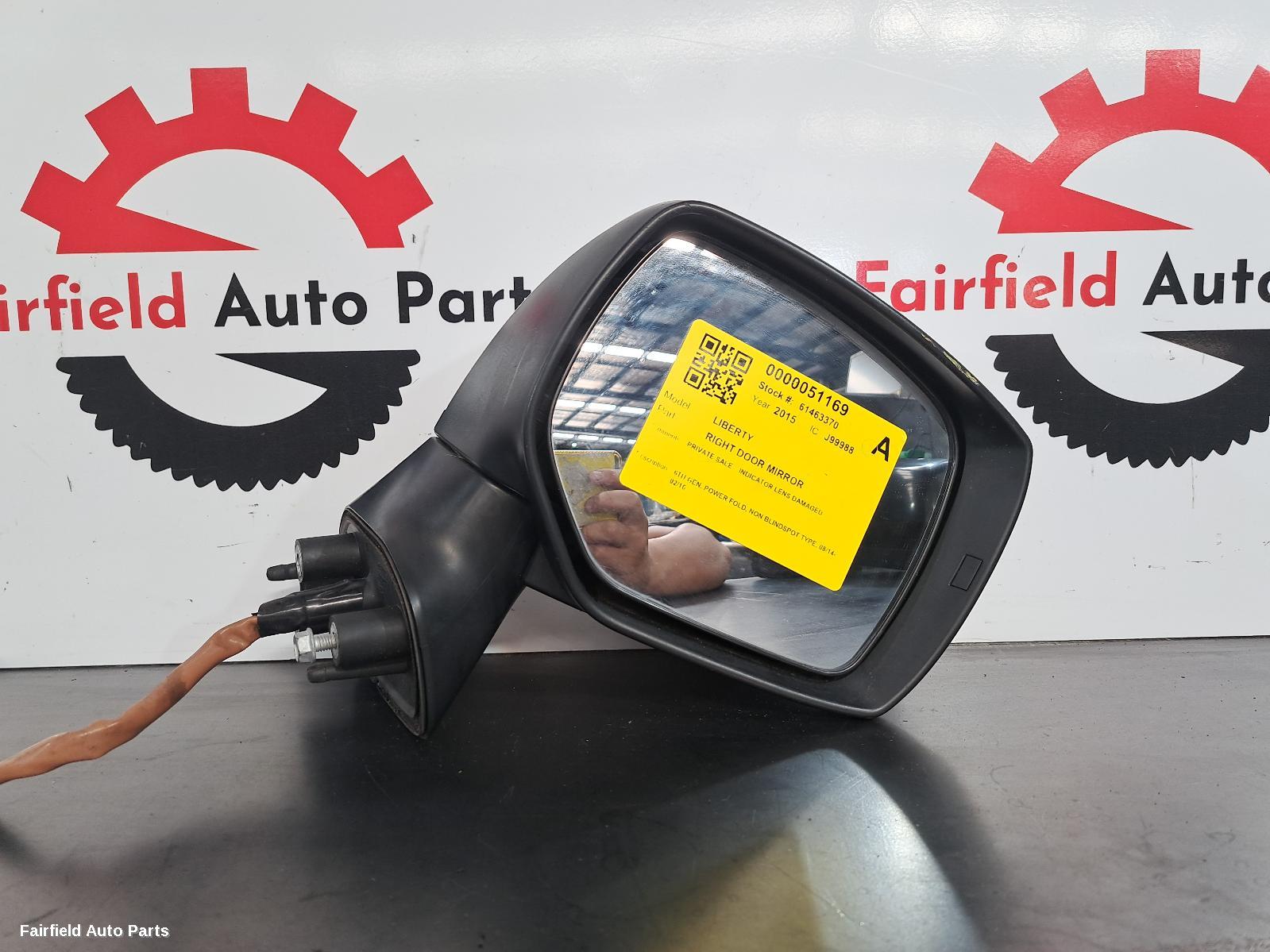2014-2016 Subaru Liberty Right Door Mirror