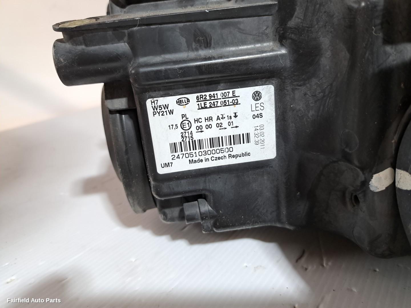 2010-2014 Volkswagen Polo Left Headlamp