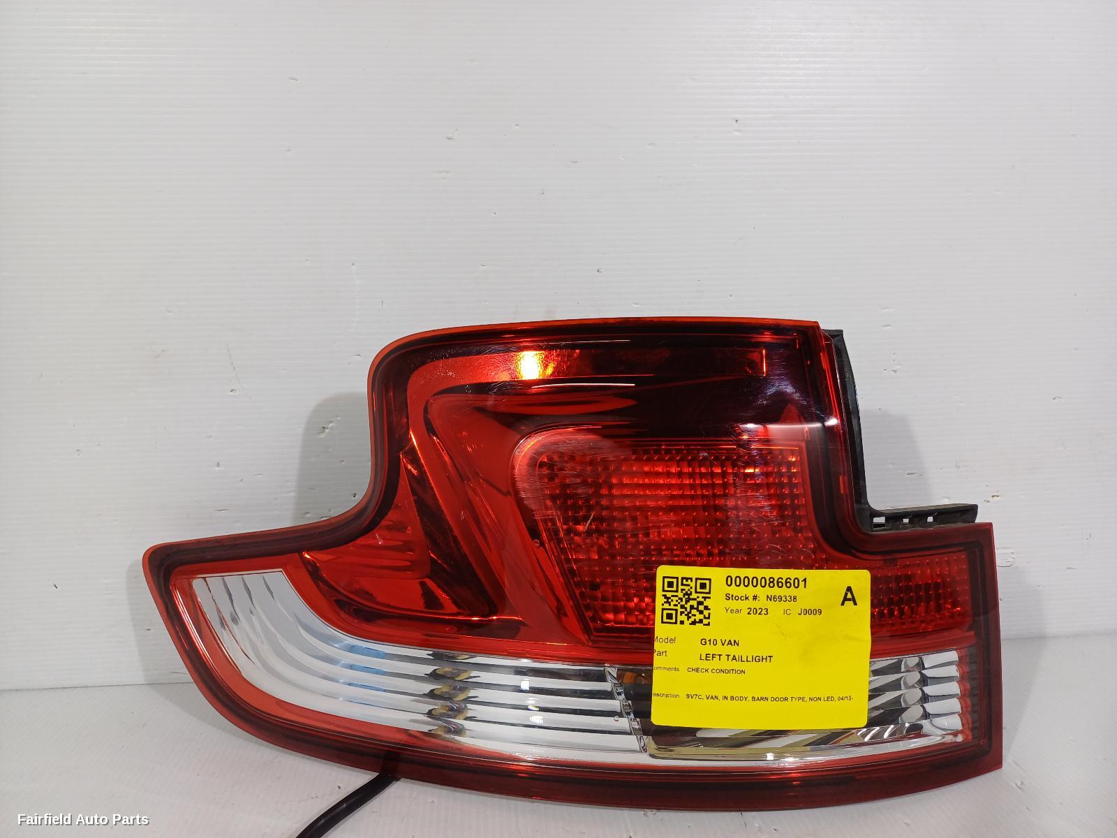 2015-2025 Ldv G10 Left Taillight