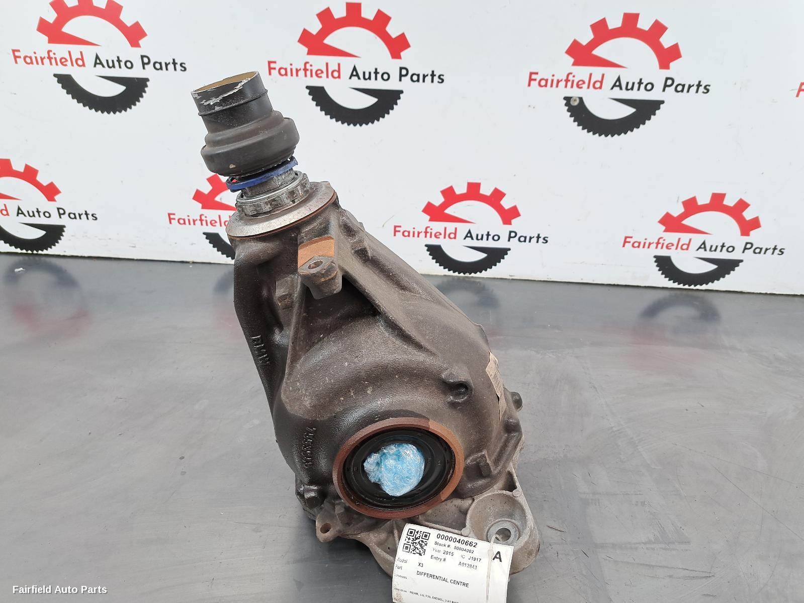 2011-2017 Bmw X3 Differential Centre