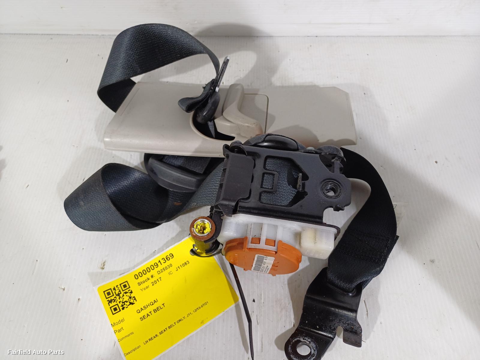 2013-2021 Nissan Qashqai Seatbelt Stalk