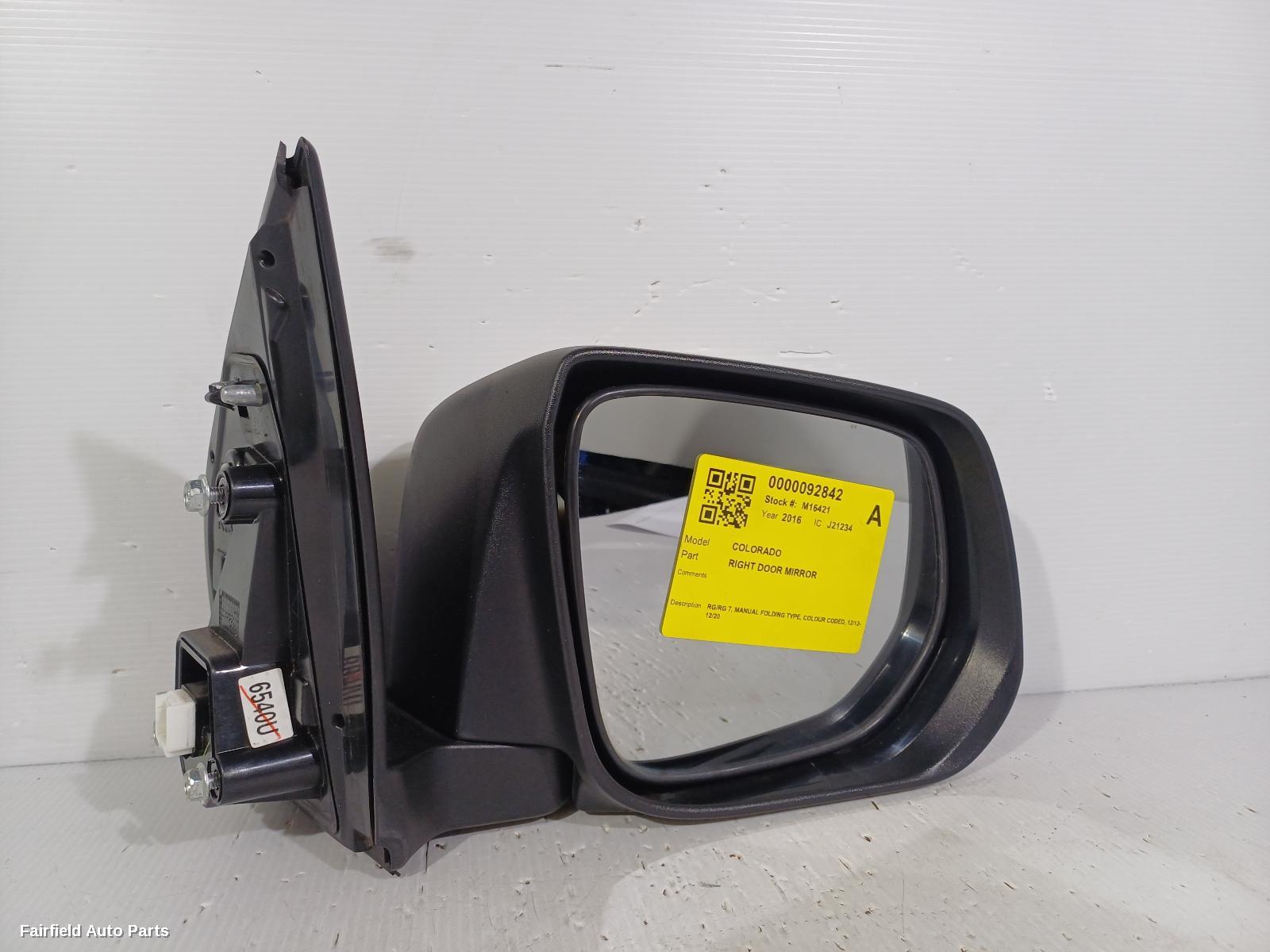 2012-2020 Holden Colorado Right Door Mirror