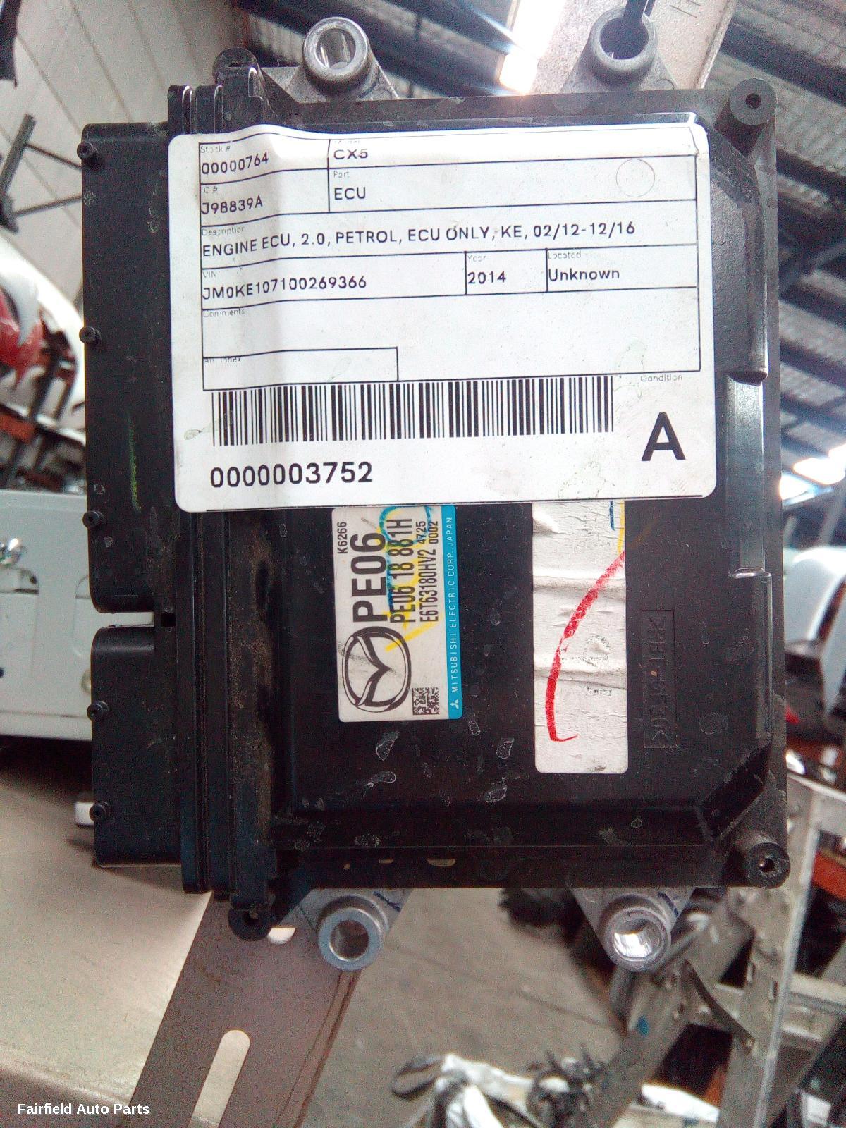 2012-2016 Mazda Cx5 Ecu