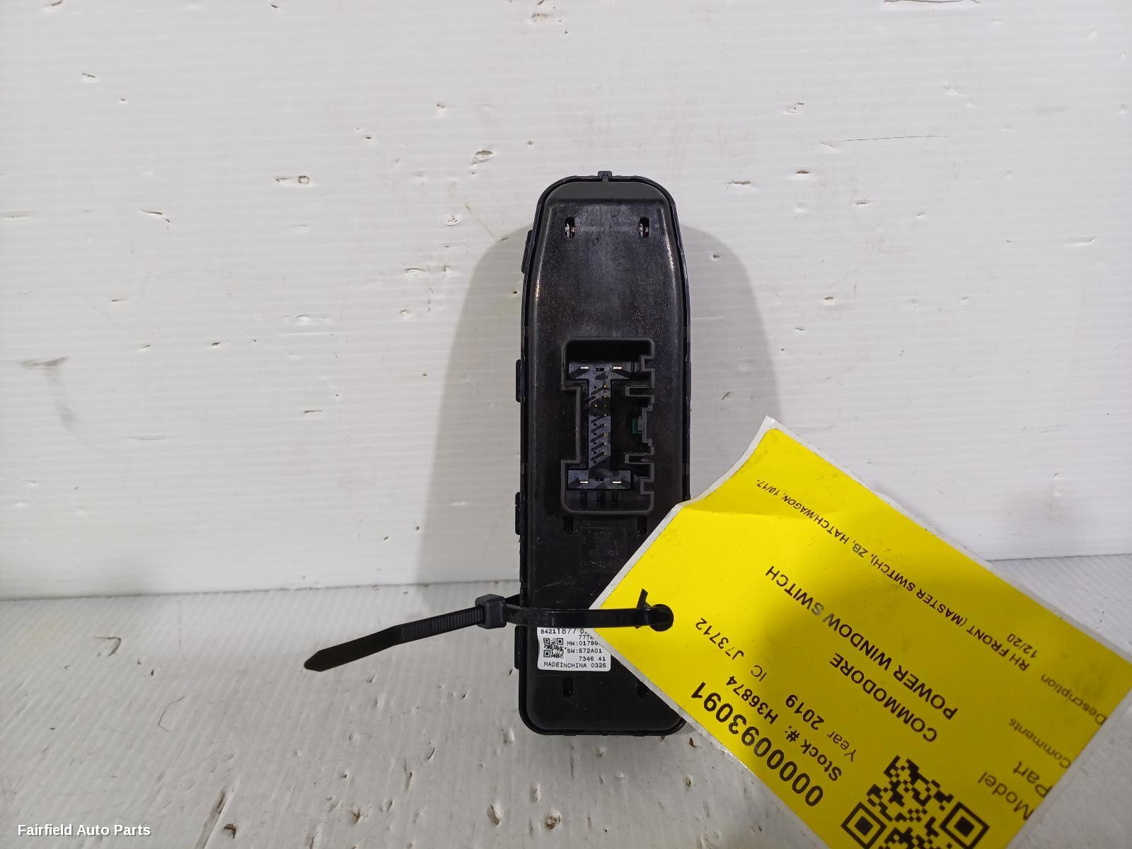 2017-2020 Holden Commodore Pwr Dr Wind Switch