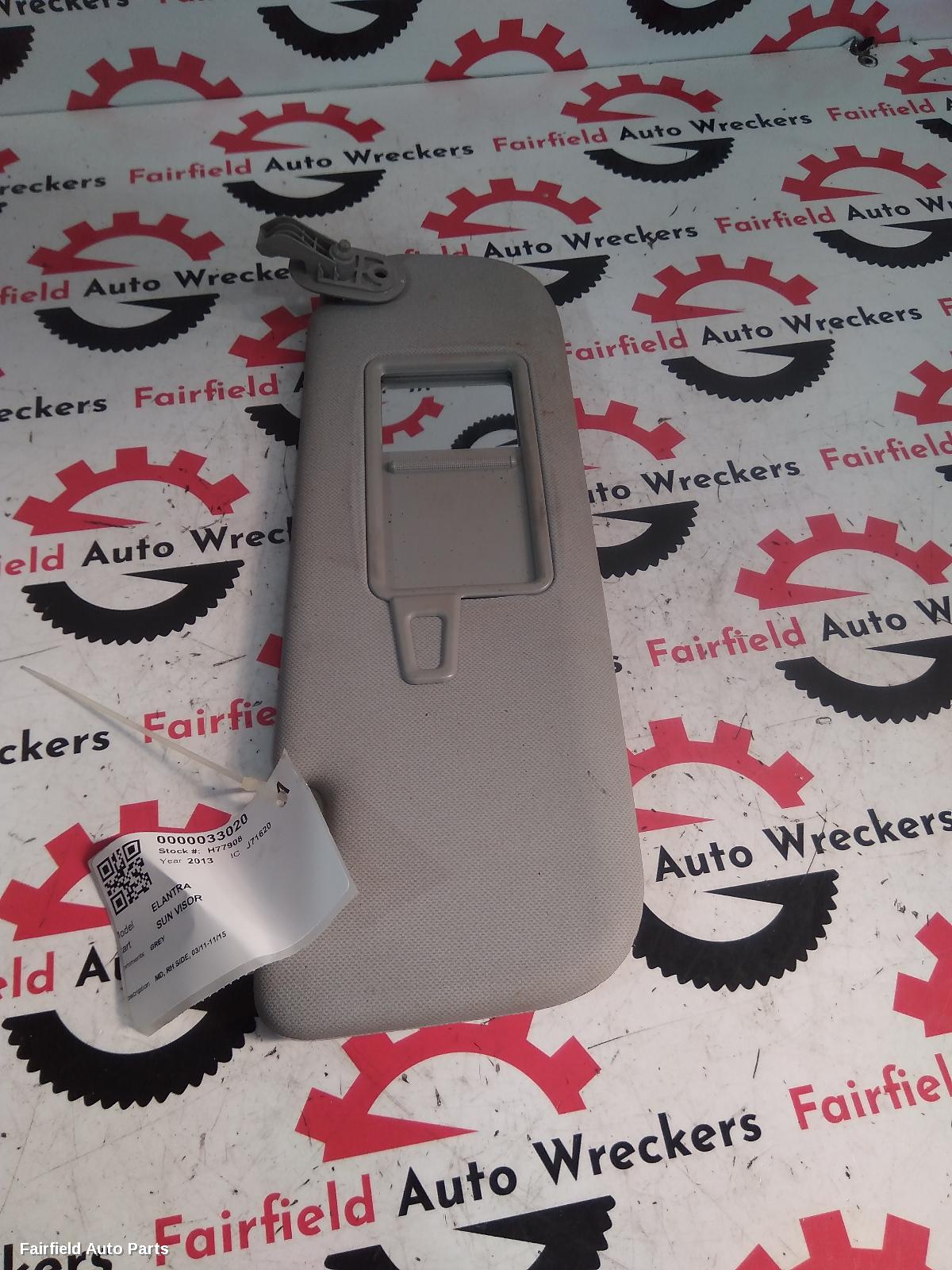 2011-2015 Hyundai Elantra Sunvisor