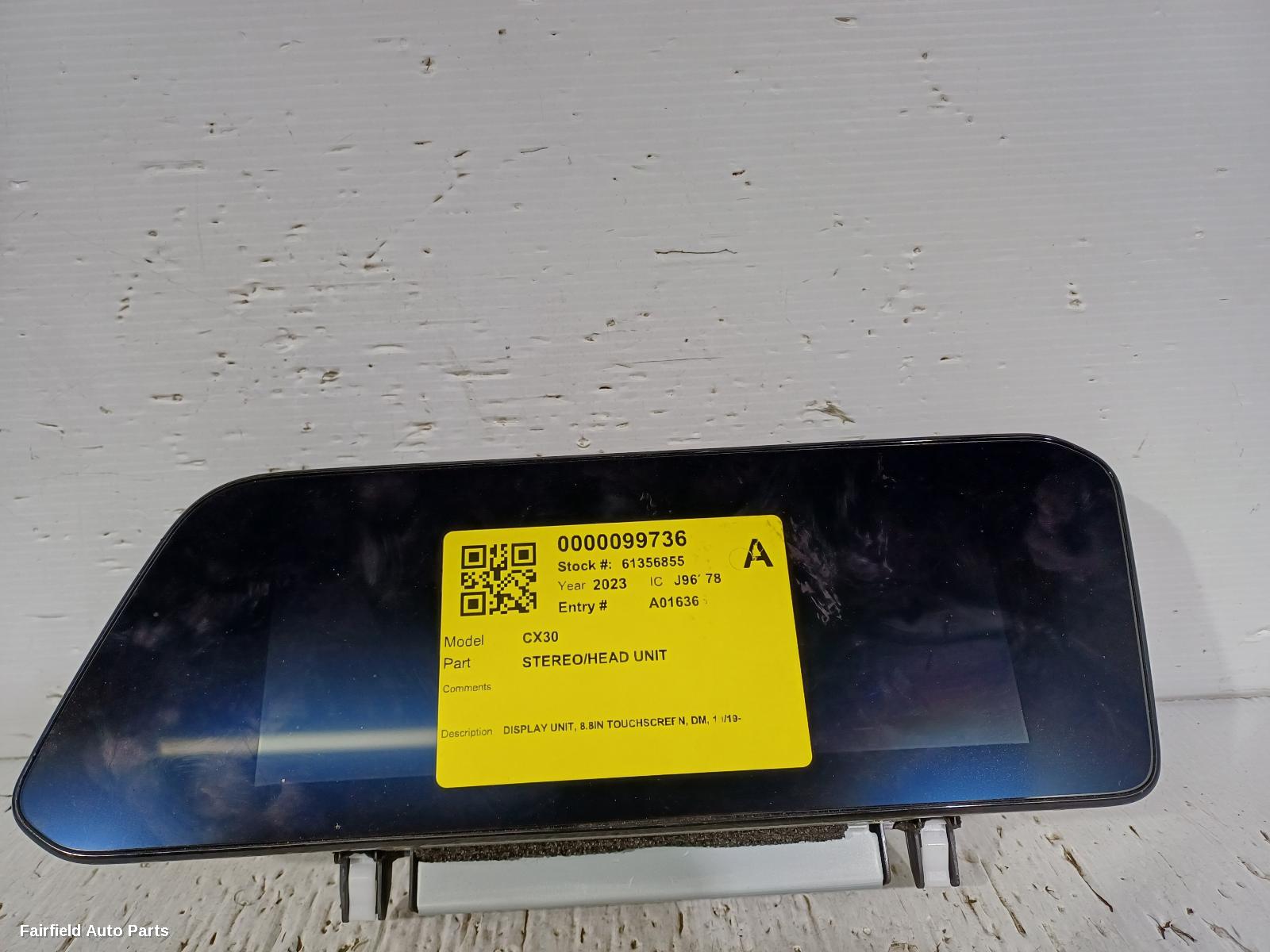 2019-2025 Mazda Cx30 Radio Cd Dvd Sat Tv