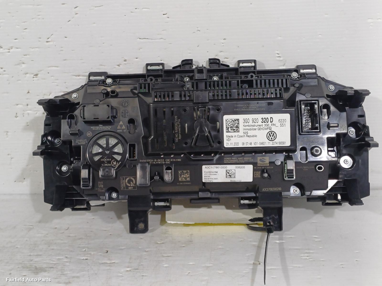 2021-2024 Volkswagen Tiguan Instrument Cluster