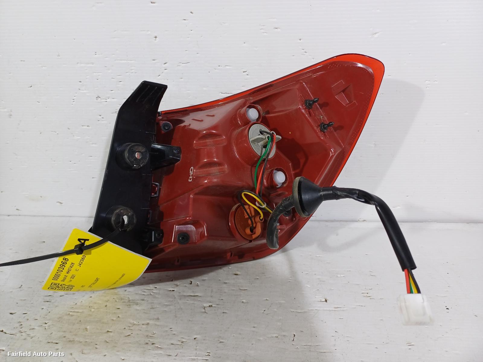 2021 Kia Rio Left Taillight