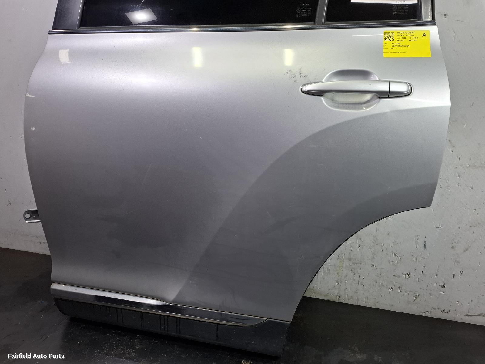 2007-2014 Toyota Kluger Left Rear Door Sliding