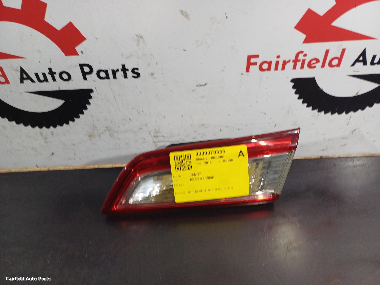 2011-2015 Toyota Camry Rear Garnish