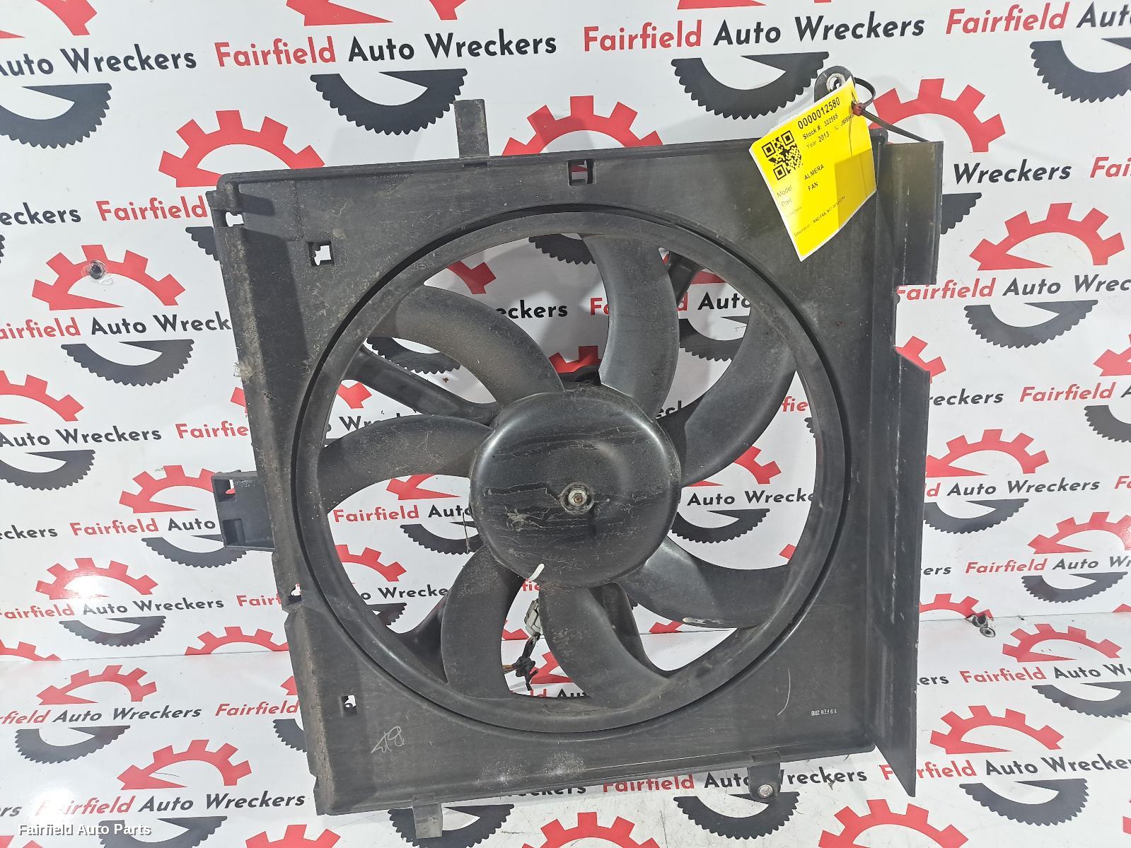 2012-2014 Nissan Almera Fan