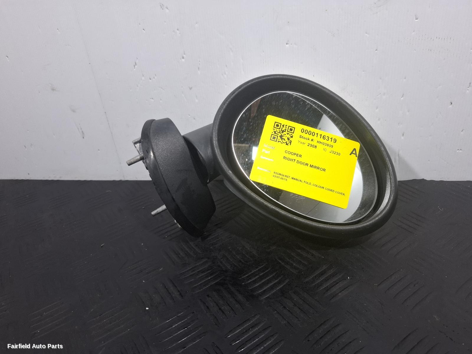 2007-2015 Mini Cooper Right Door Mirror