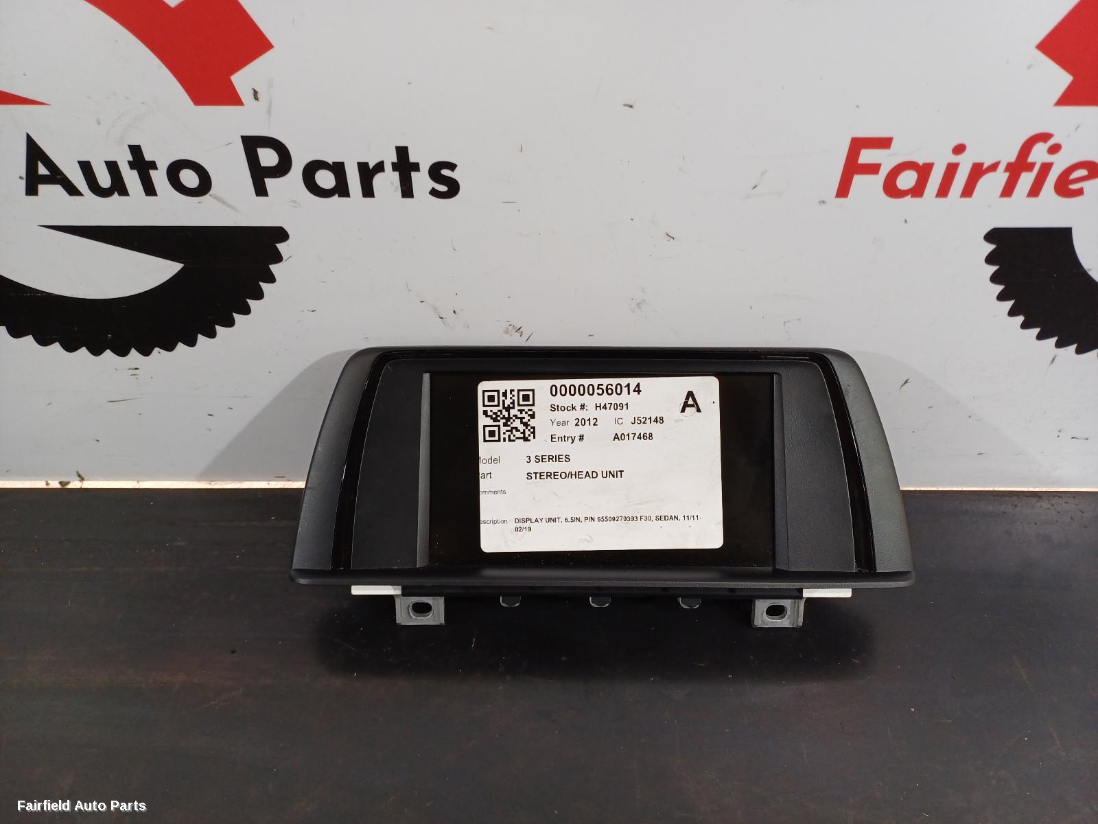 2011-2019 Bmw 3 Series Radio Cd Dvd Sat Tv