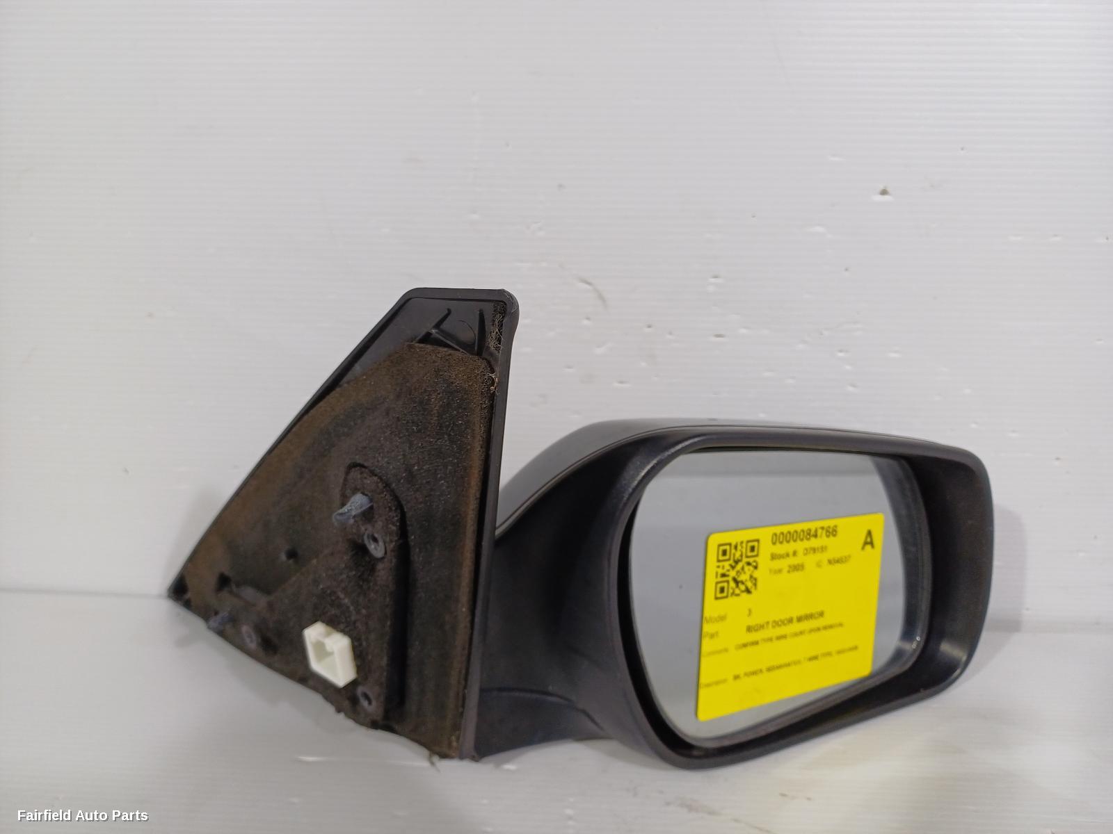 2003-2009 Mazda 3 Right Door Mirror