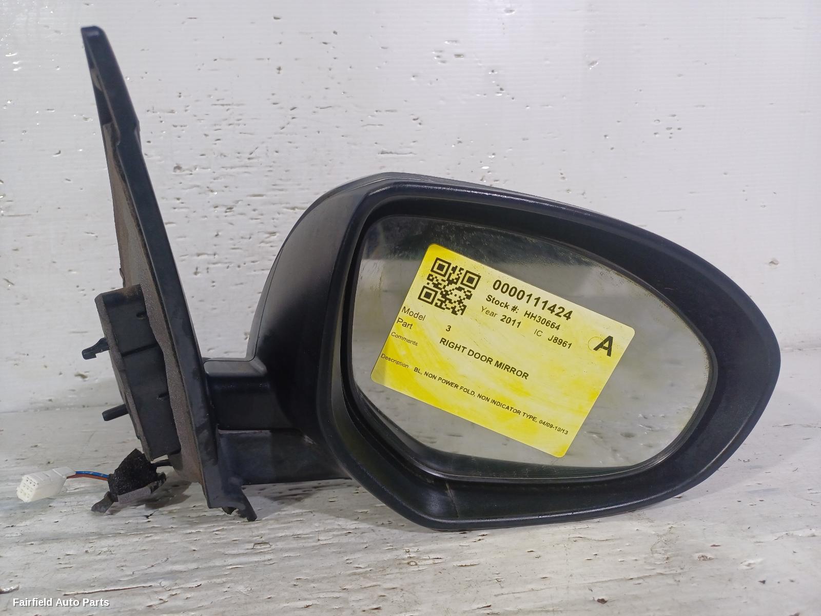 2009-2013 Mazda 3 Right Door Mirror