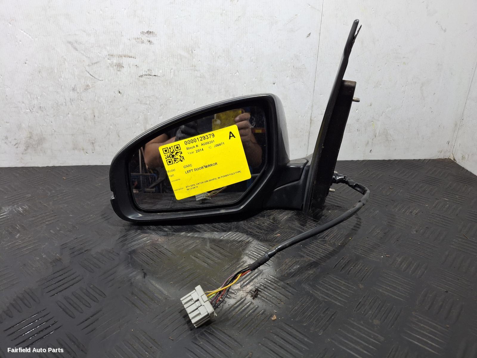 2012-2016 Honda Civic Left Door Mirror