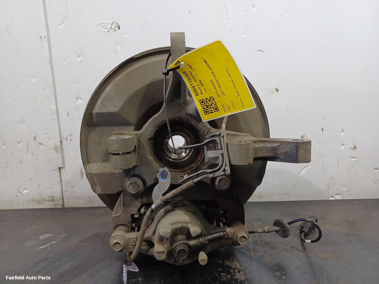 2006-2021 Mitsubishi Outlander Left Front Hub Assembly