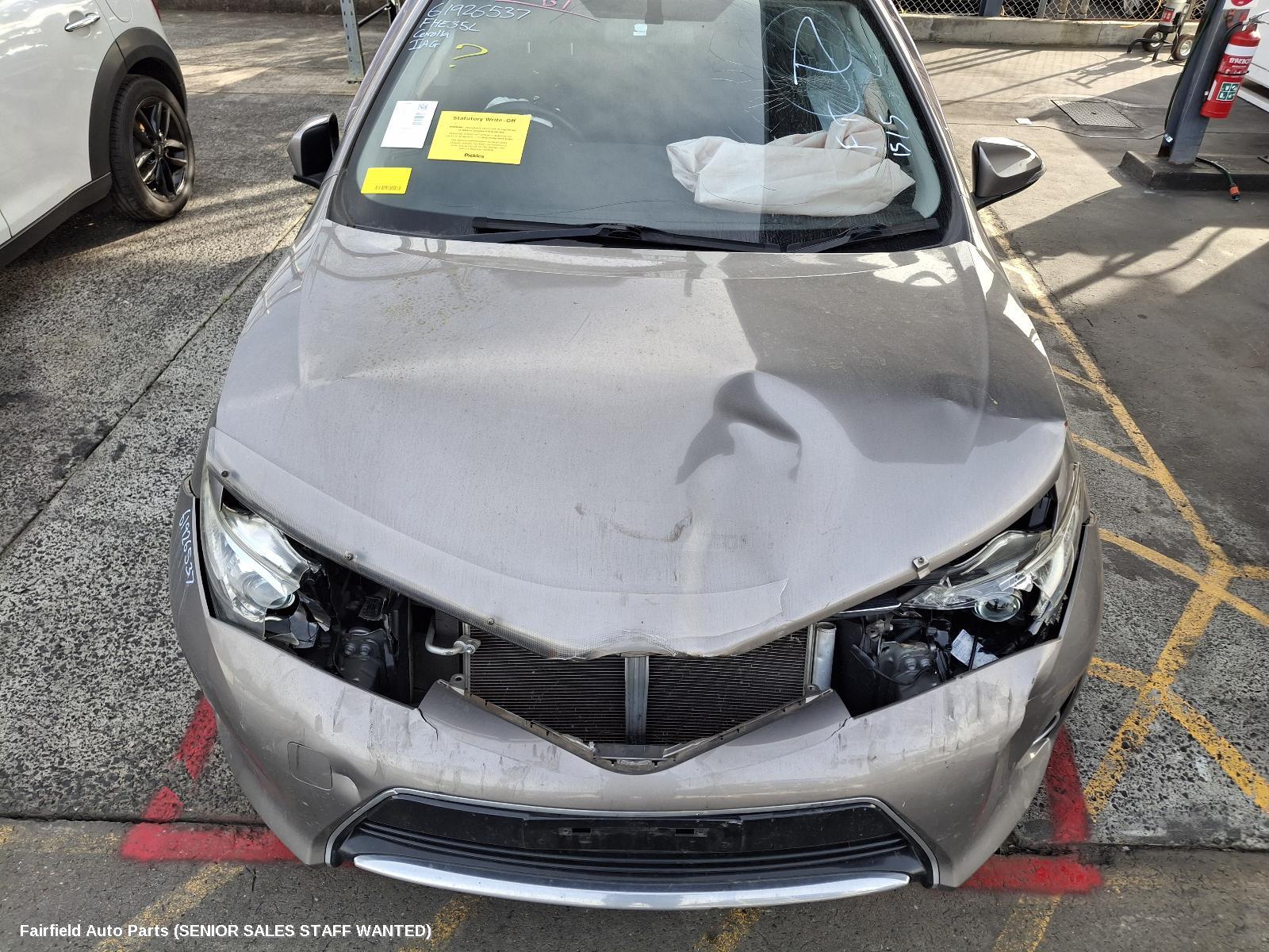 2012-2015 Toyota Corolla Bootlid Tailgate