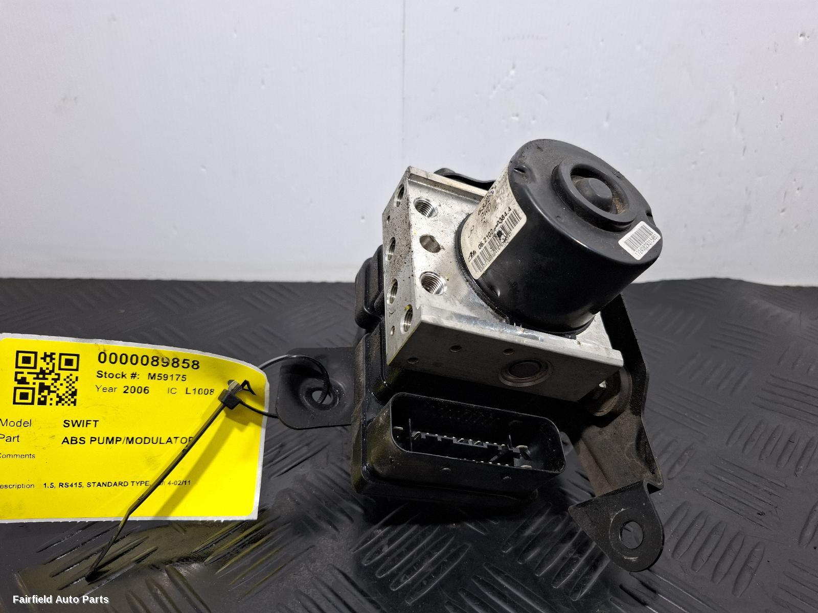 2004-2011 Suzuki Swift Abs Pump Modulator