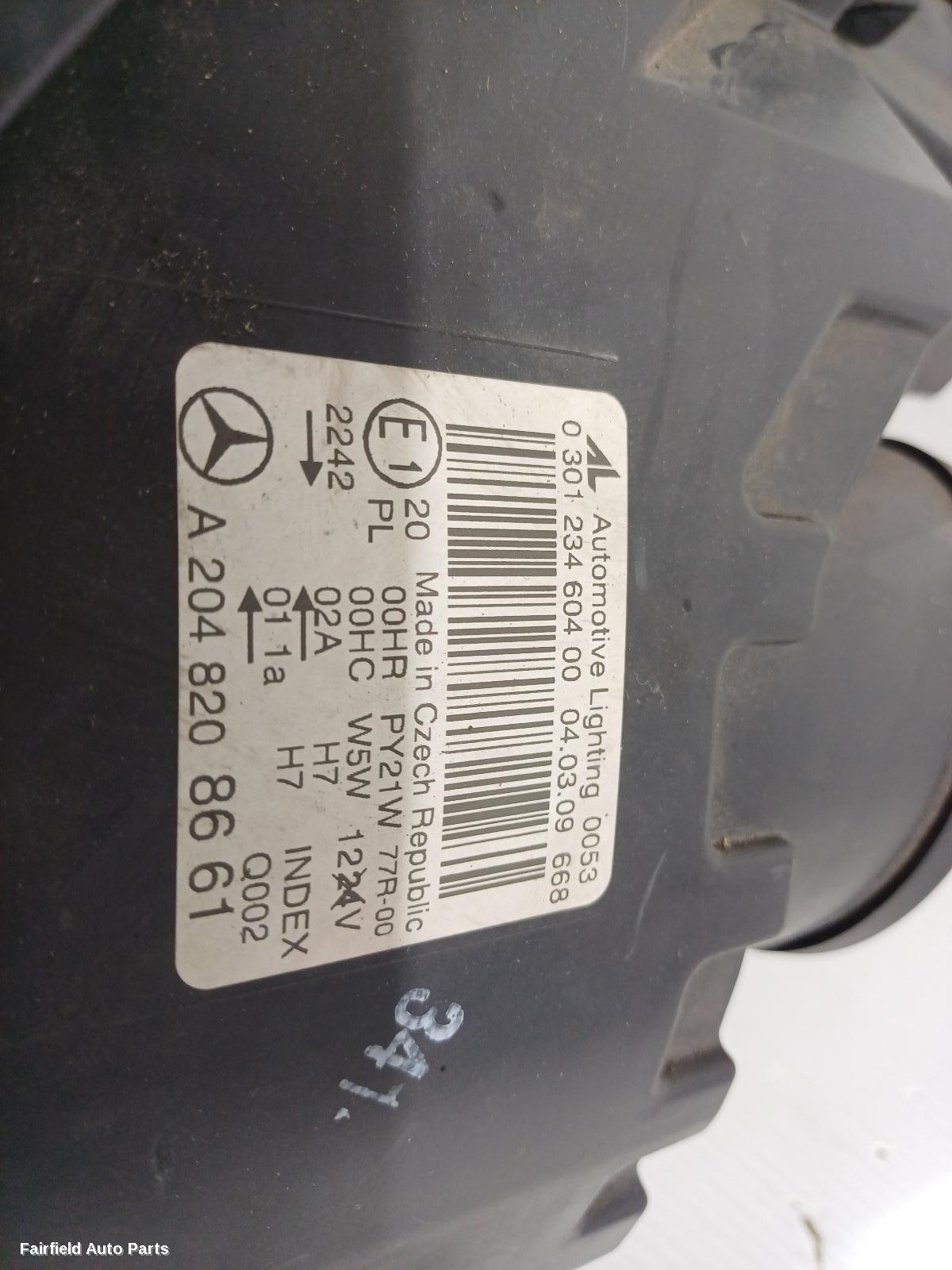 2008-2011 Mercedes Clc Class Right Headlamp