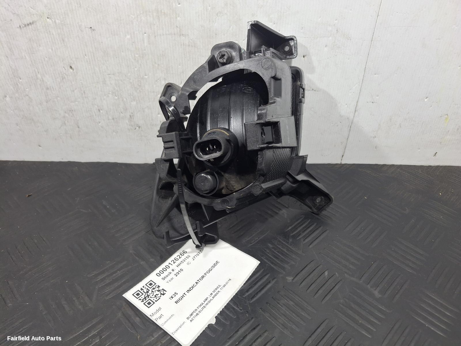 2009-2016 Hyundai Ix35 Right Indicator Fog Side