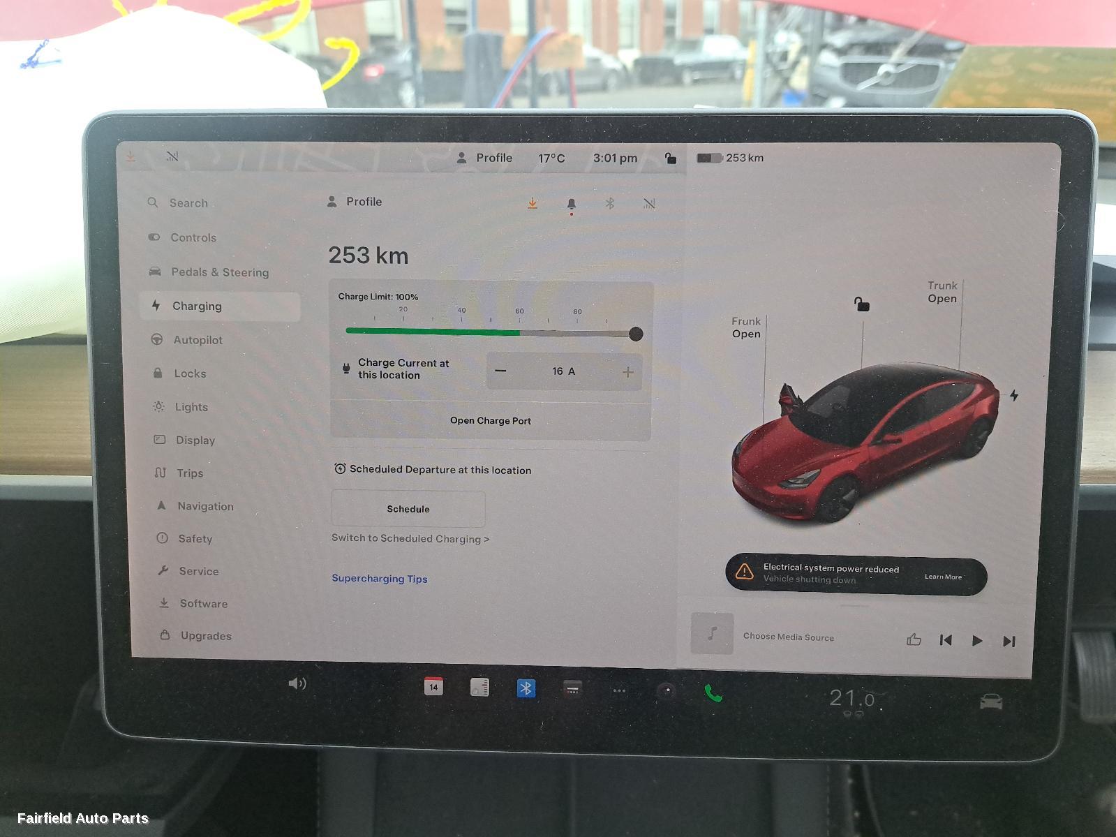 2019-2023 Tesla Model 3 Radio Cd Dvd Sat Tv