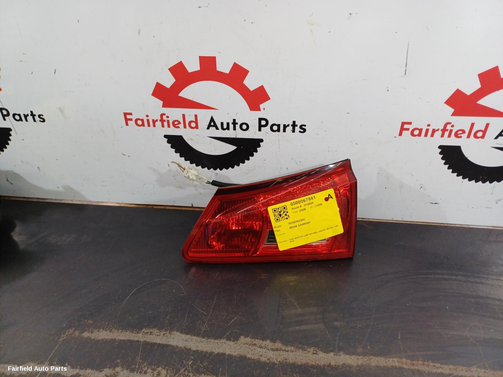 2005-2008 Lexus Is250/is250c Rear Garnish