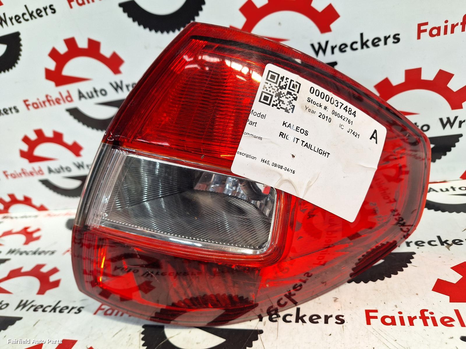 2010 Renault Kaleos Right Taillight