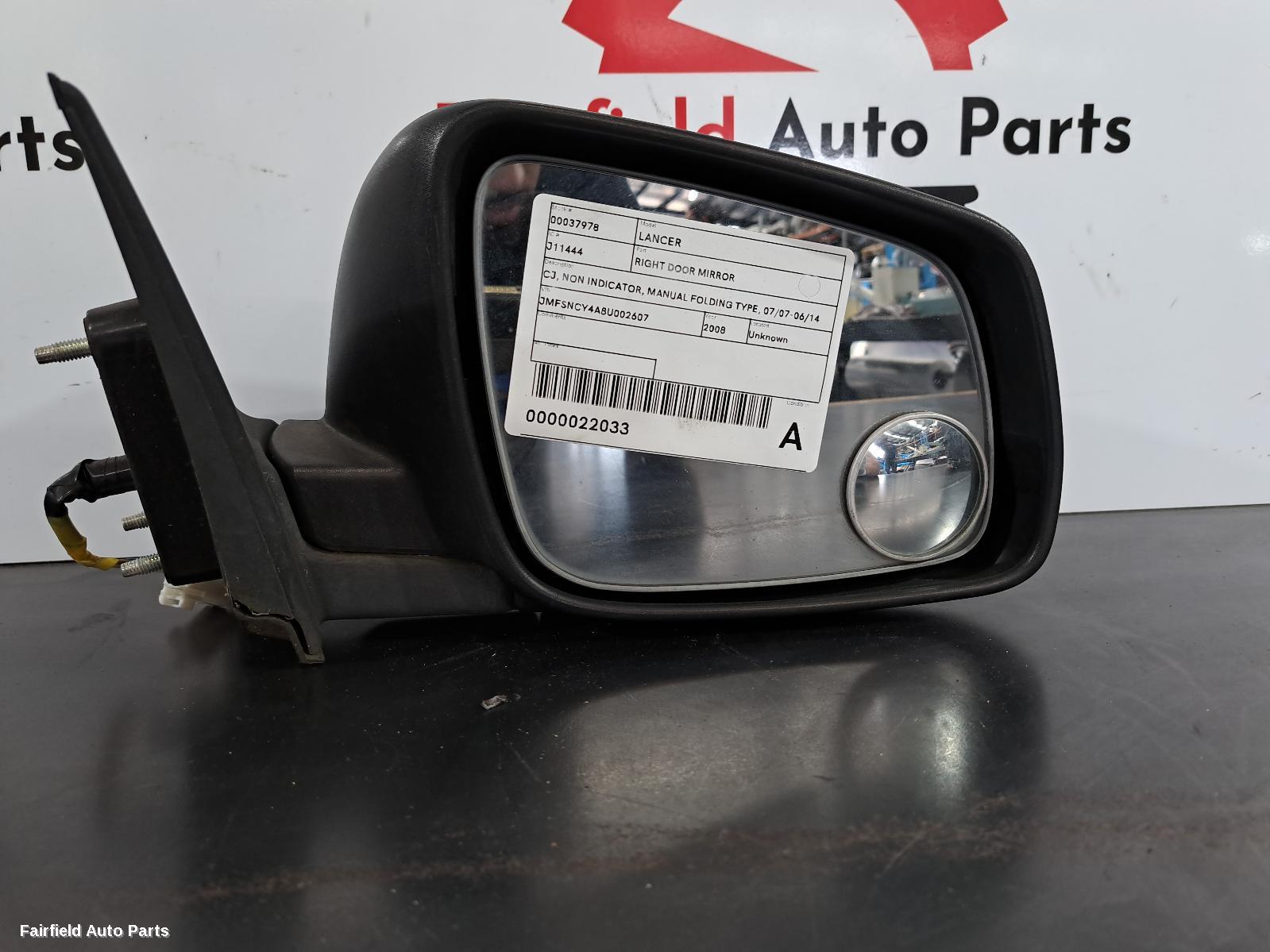 2007-2014 Mitsubishi Lancer Right Door Mirror