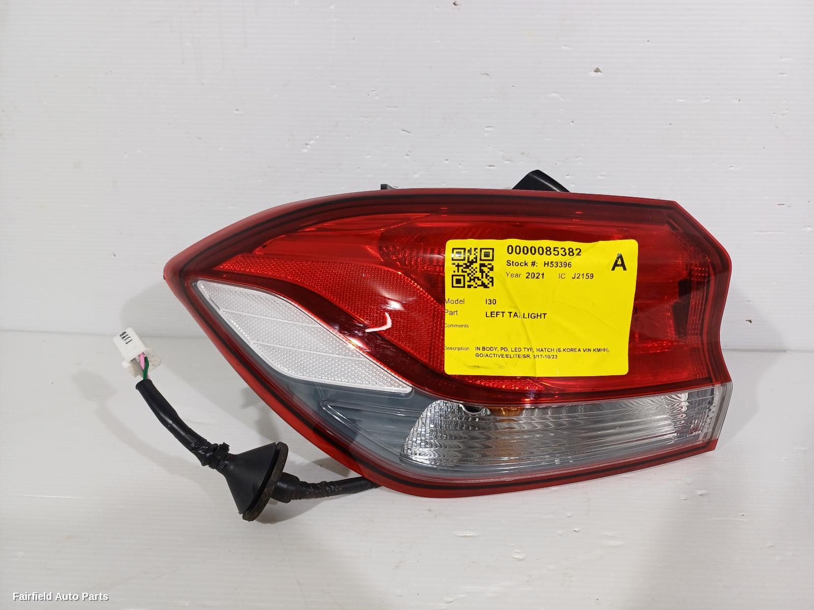 2017-2023 Hyundai I30 Left Taillight