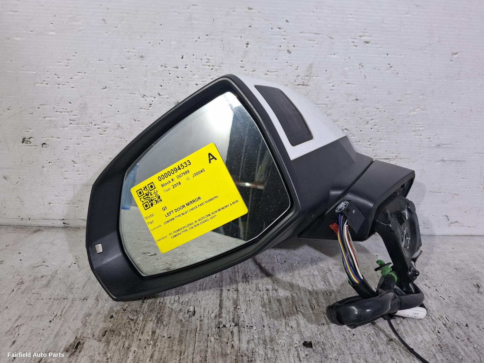 2017-2025 Audi Q5 Left Door Mirror