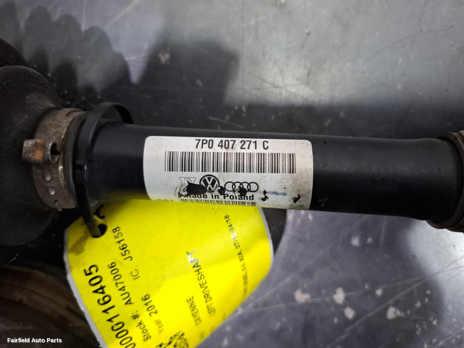 2010-2018 Porsche Cayenne Left Driveshaft