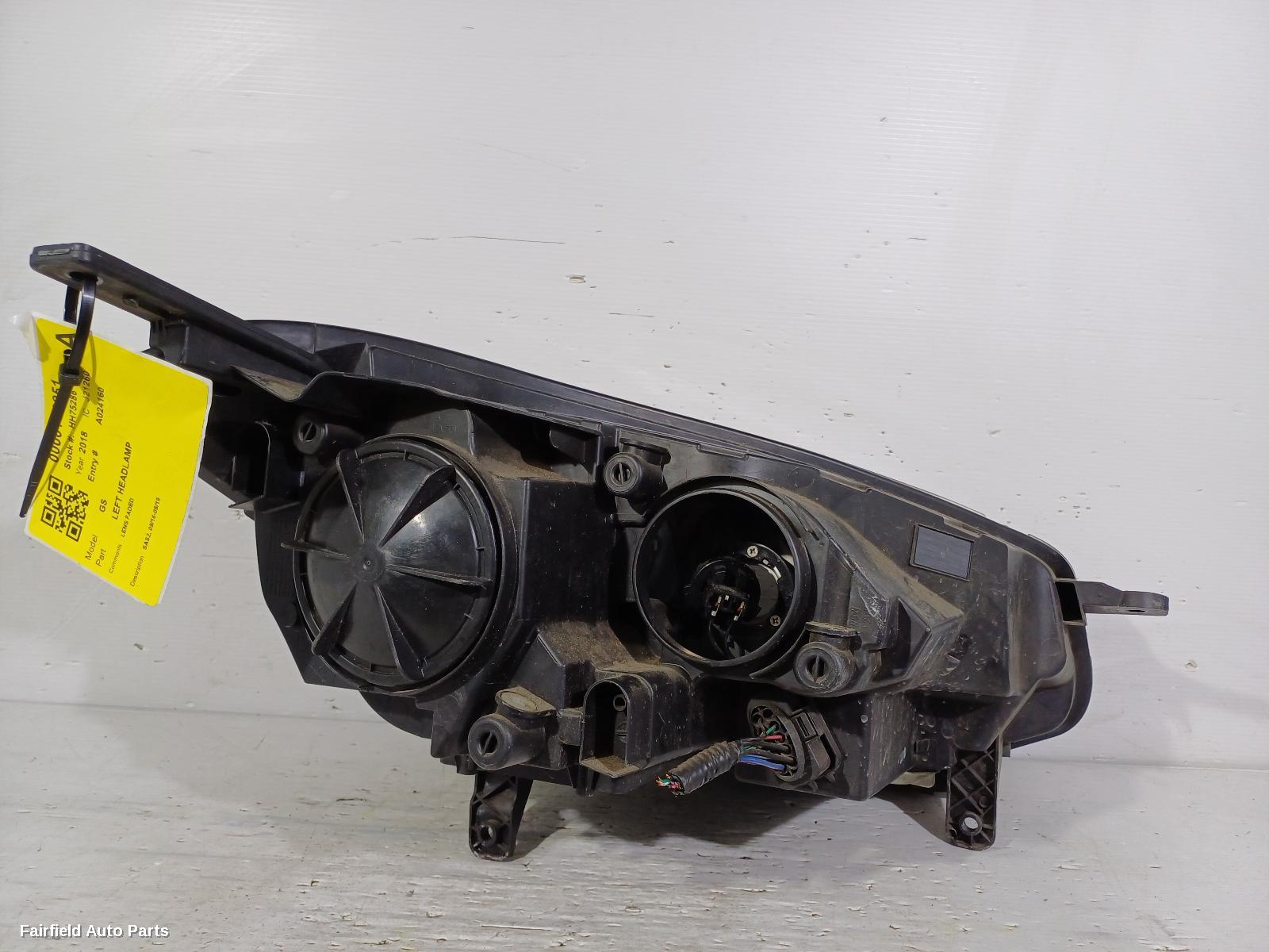 2016-2019 Mg Gs Left Headlamp