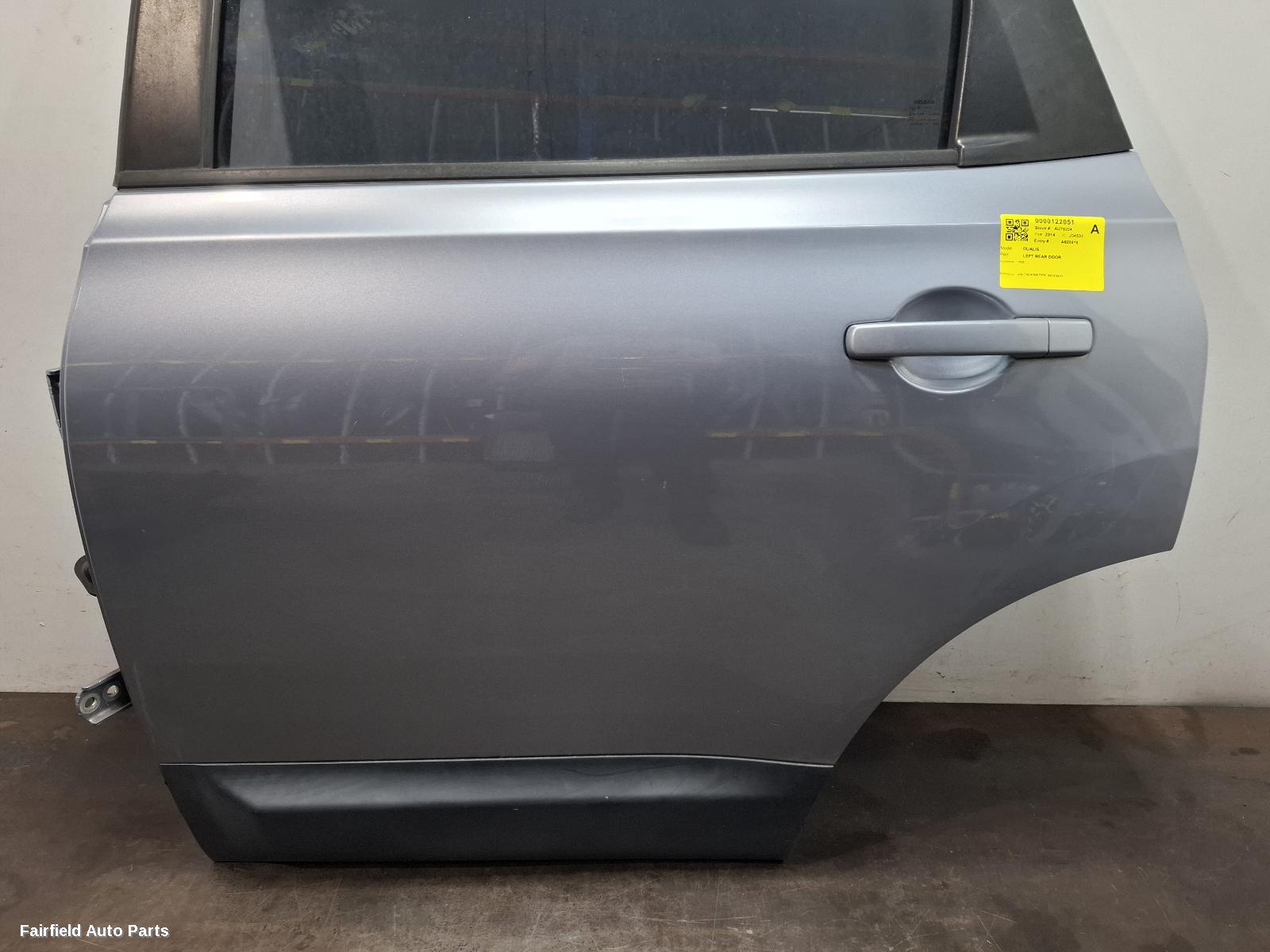 2010-2014 Nissan Dualis Left Rear Door Sliding