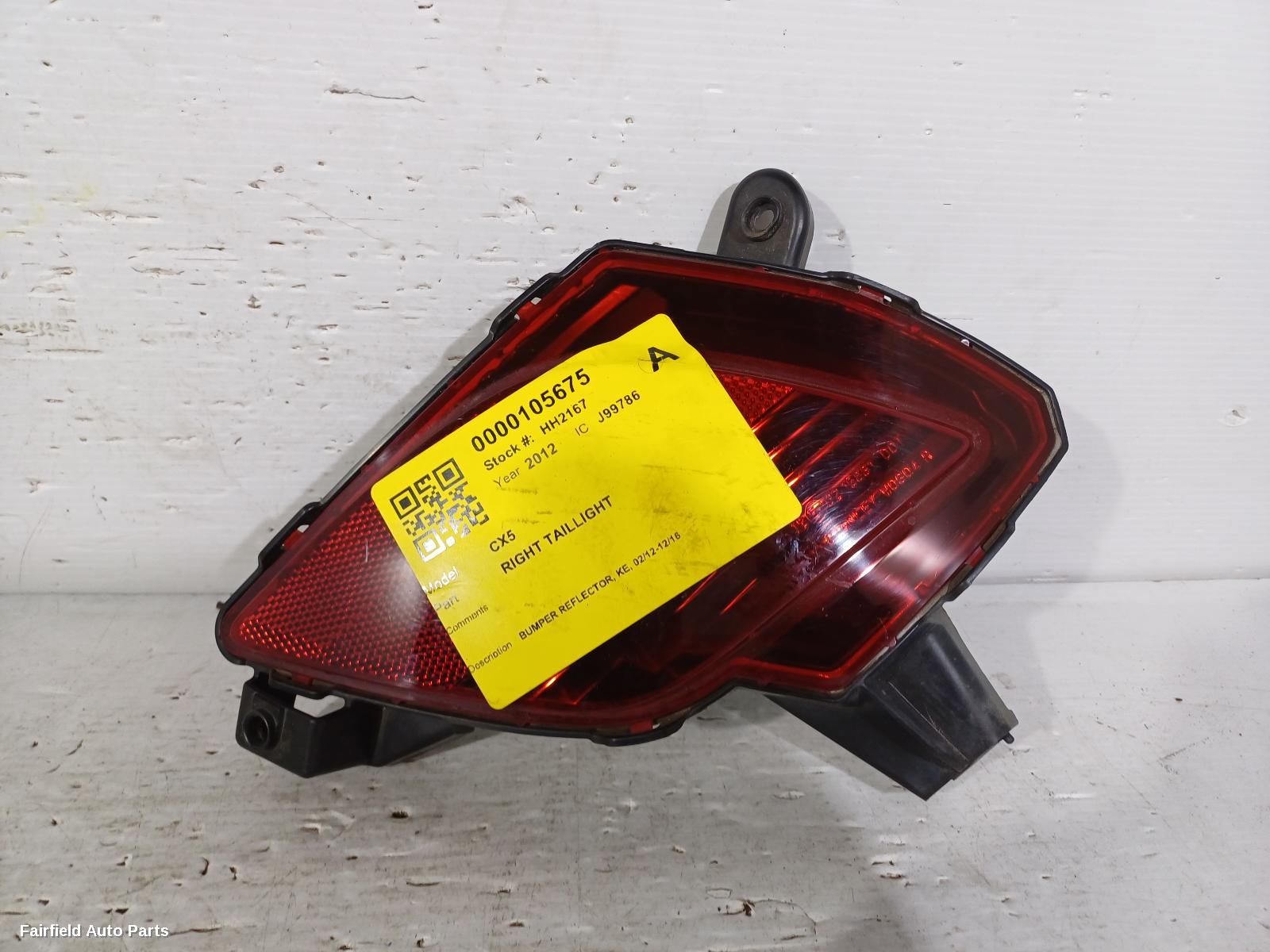 2012-2016 Mazda Cx5 Right Taillight