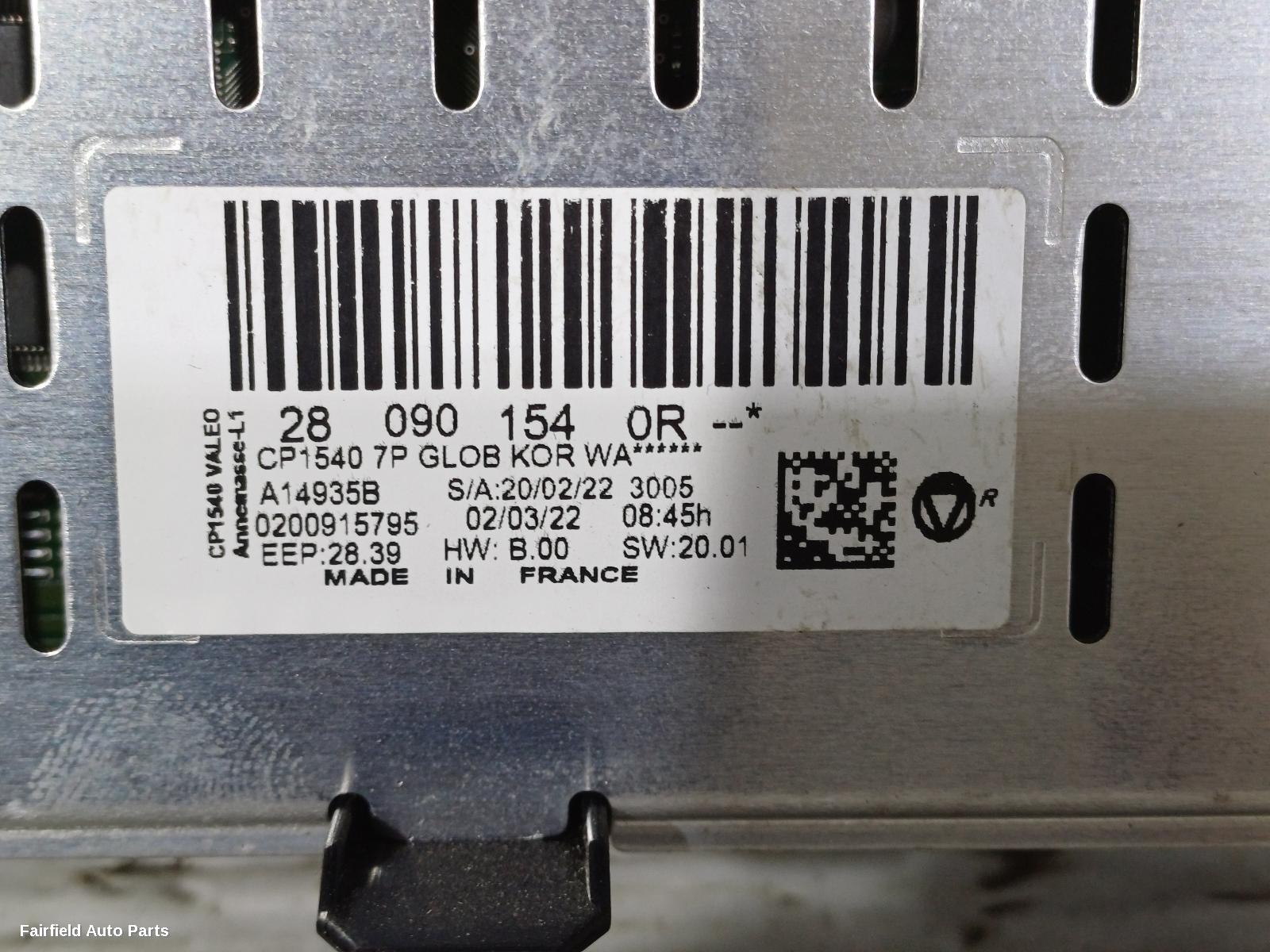 2016-2023 Renault Kaleos Radio Cd Dvd Sat Tv
