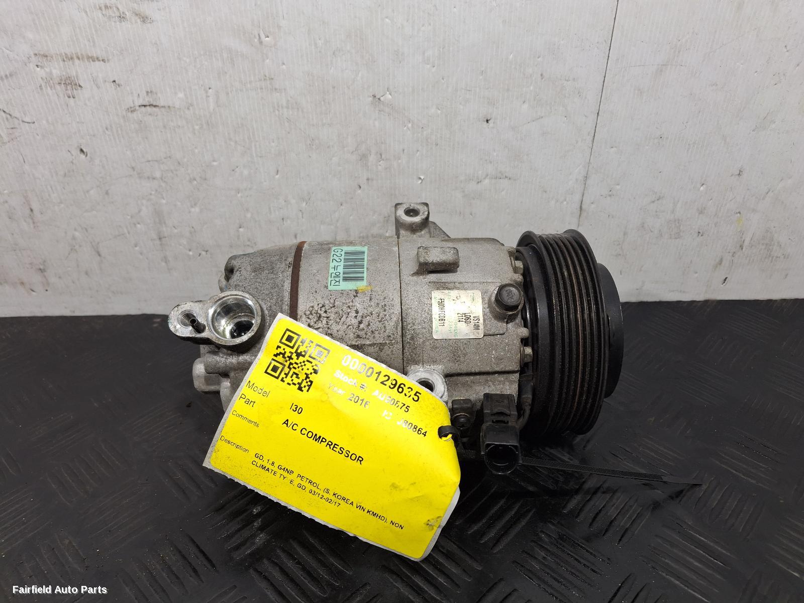 2012-2017 Hyundai I30 A C Compressor