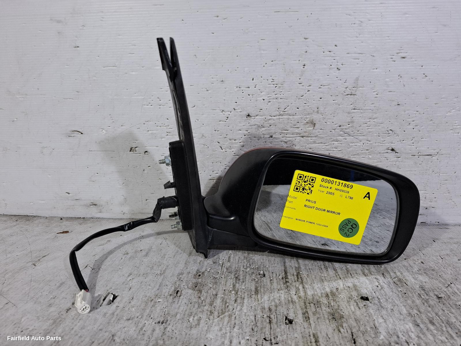 2003-2009 Toyota Prius Right Door Mirror
