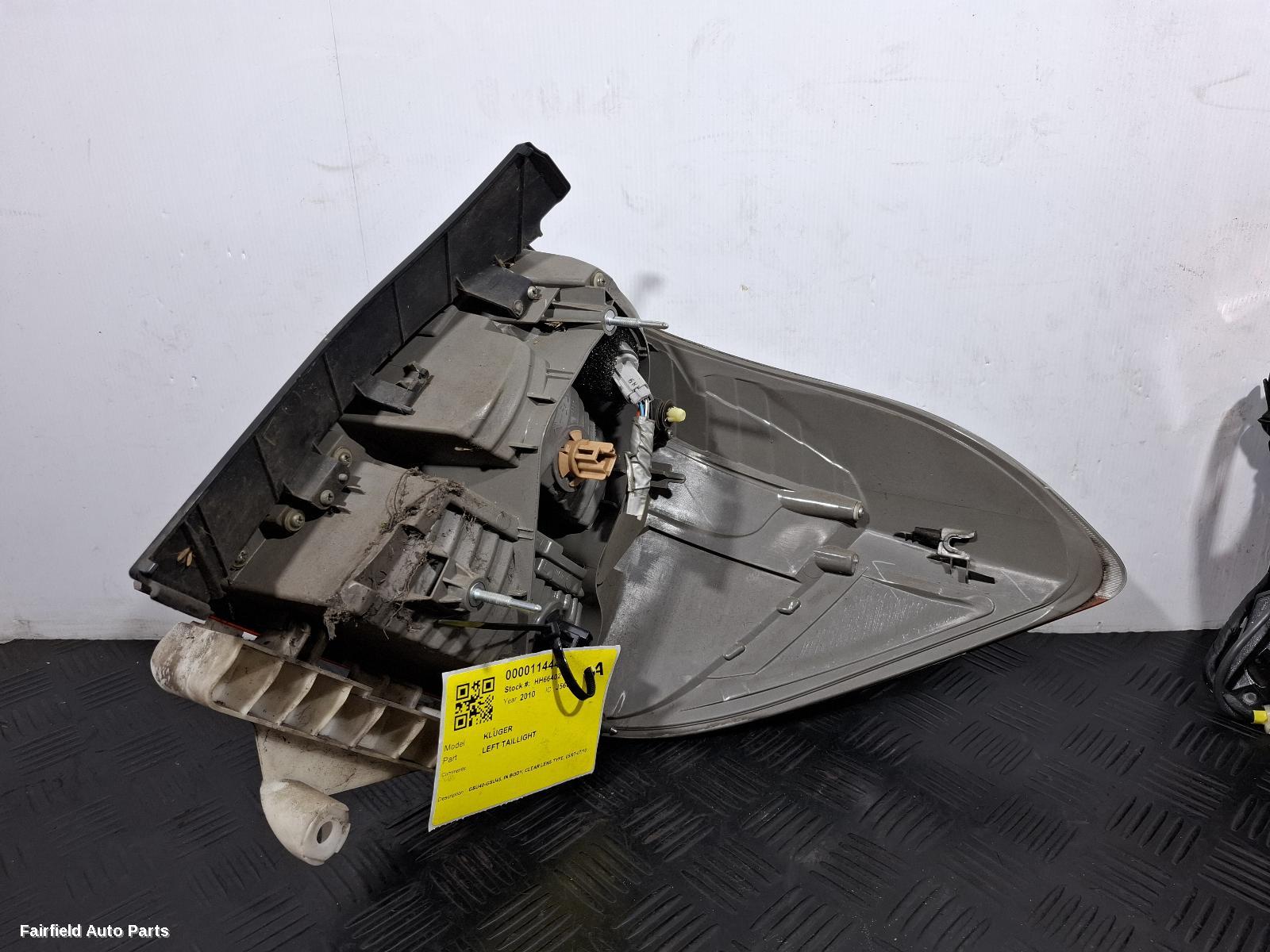 2007-2010 Toyota Kluger Left Taillight