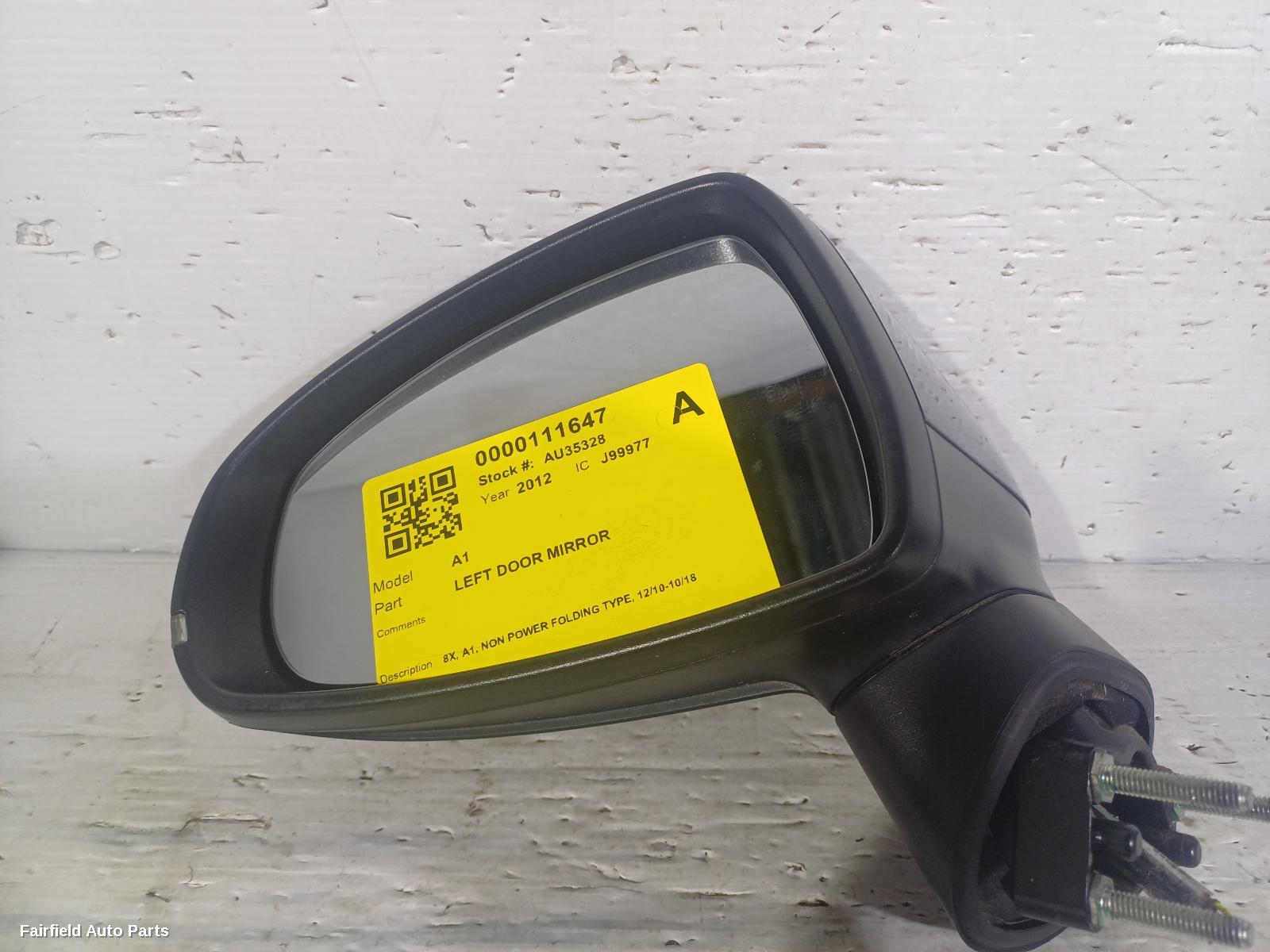 2010-2018 Audi A1 Left Door Mirror