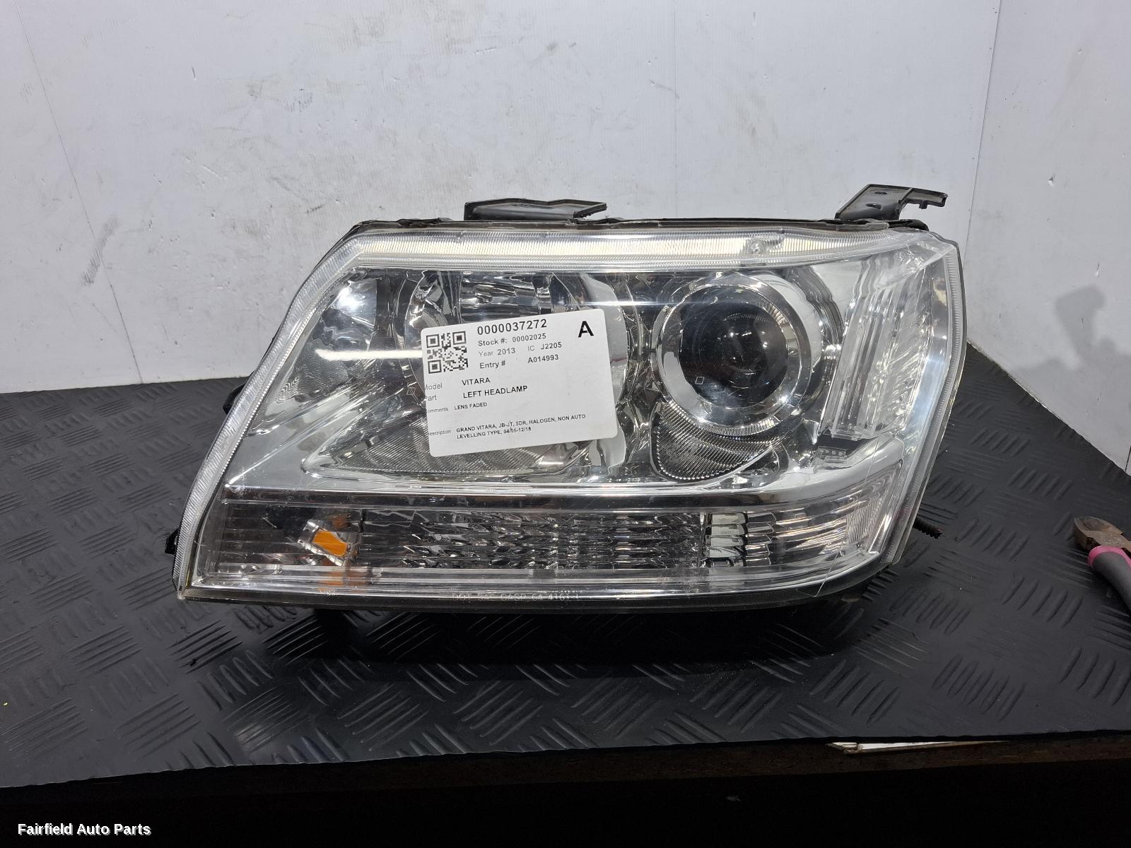 2005-2018 Suzuki Vitara Left Headlamp