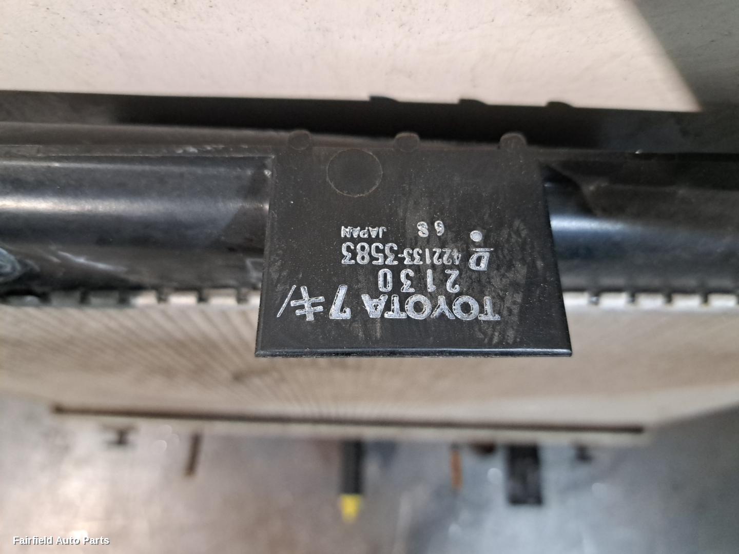 2005-2016 Toyota Yaris Radiator